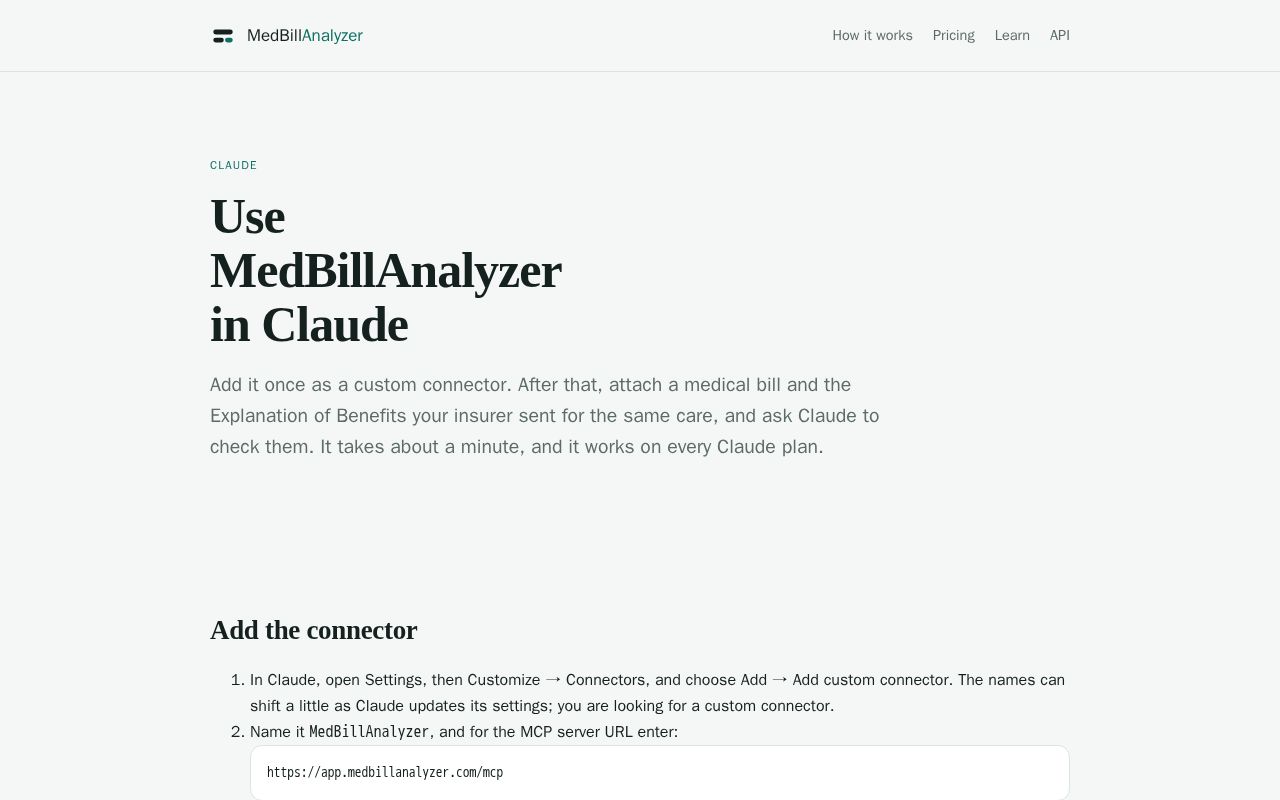 Preview of Medbillanalyzer Plugin