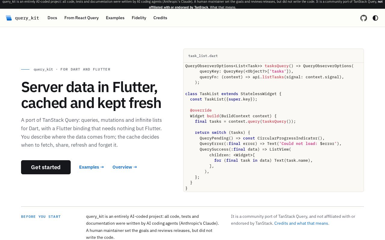 Preview of Query Kit