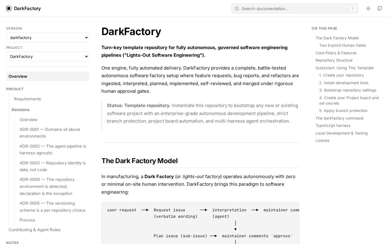 Preview of DarkFactory