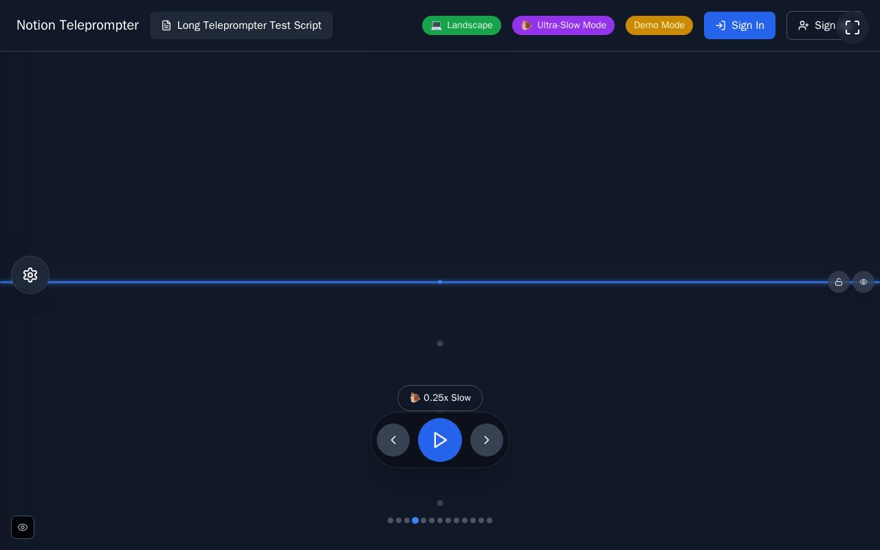 Preview of Teleprompter for Notion as Database