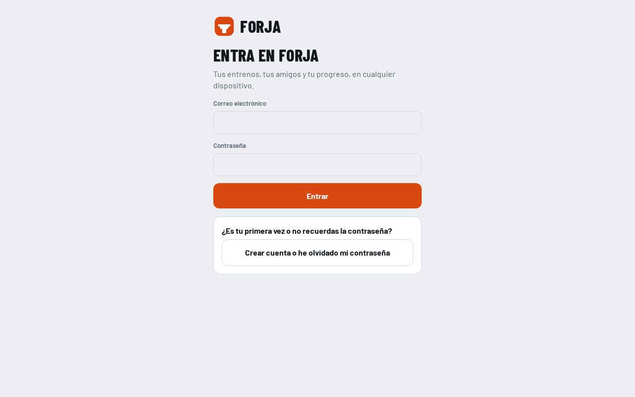 Preview of Forja Entrenos