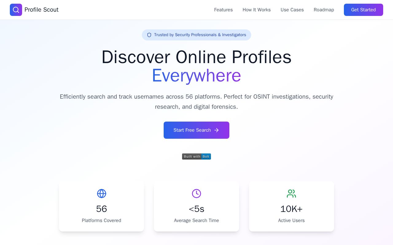 Preview of Profile Scout