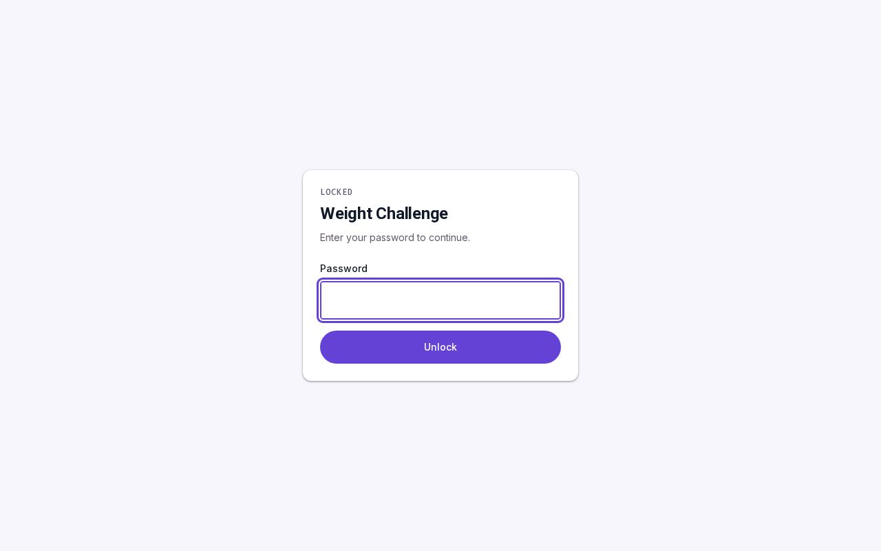 Preview of An app for losing a specified amount of weight in a specified amount of time.