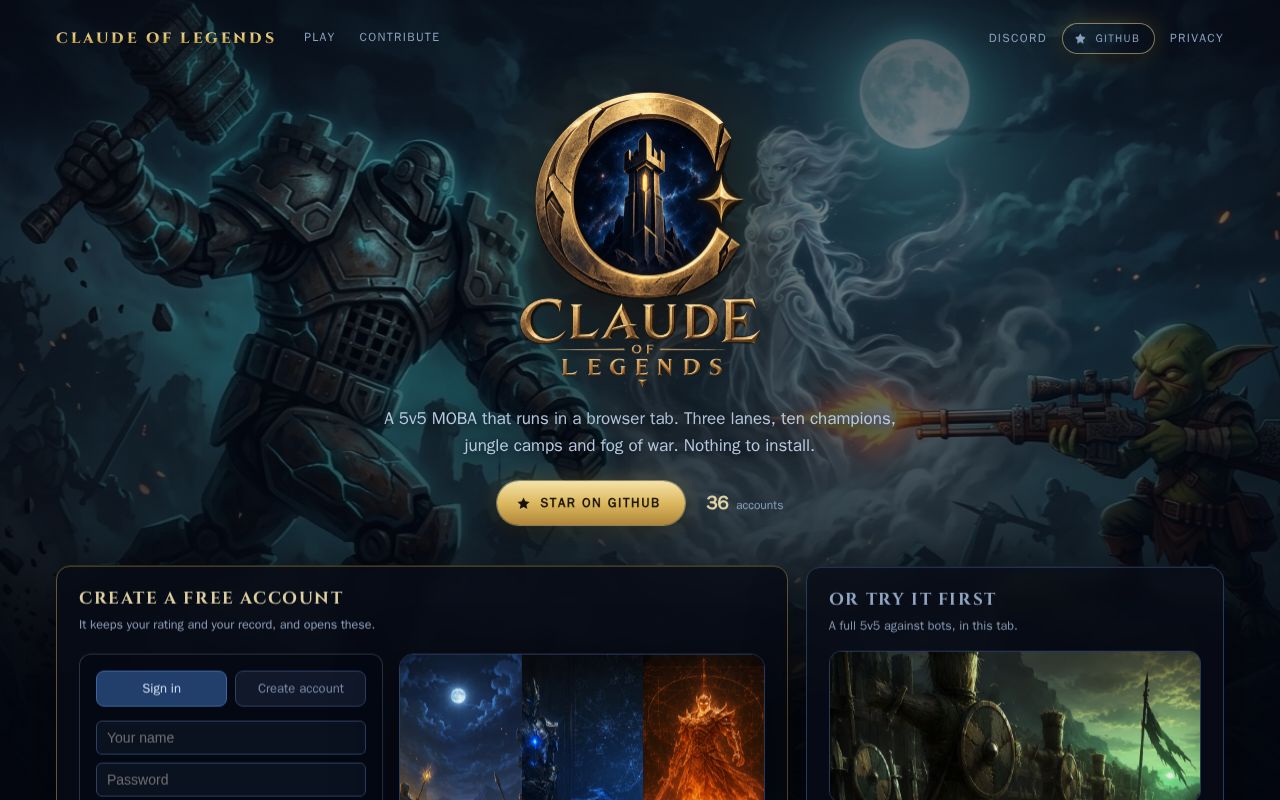 Preview of Claude Of Legends