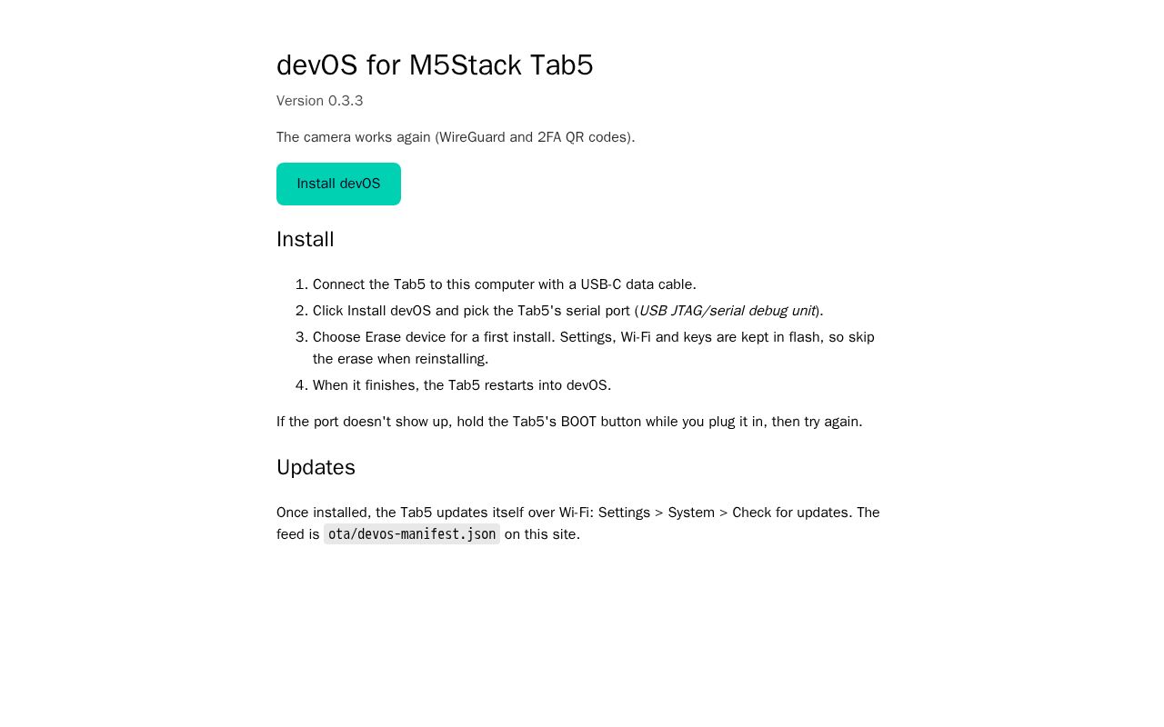 Preview of Tab5 Devos