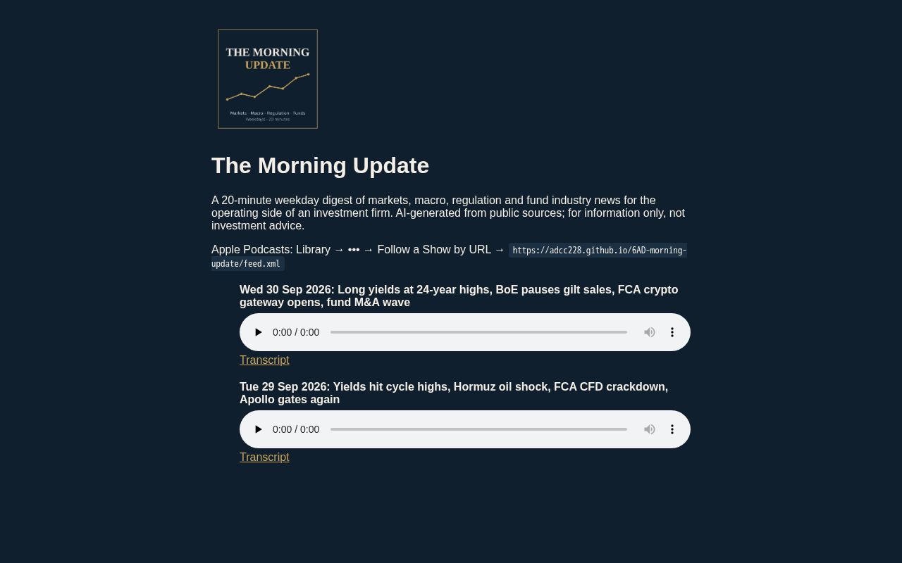 Preview of 6AD Morning Update