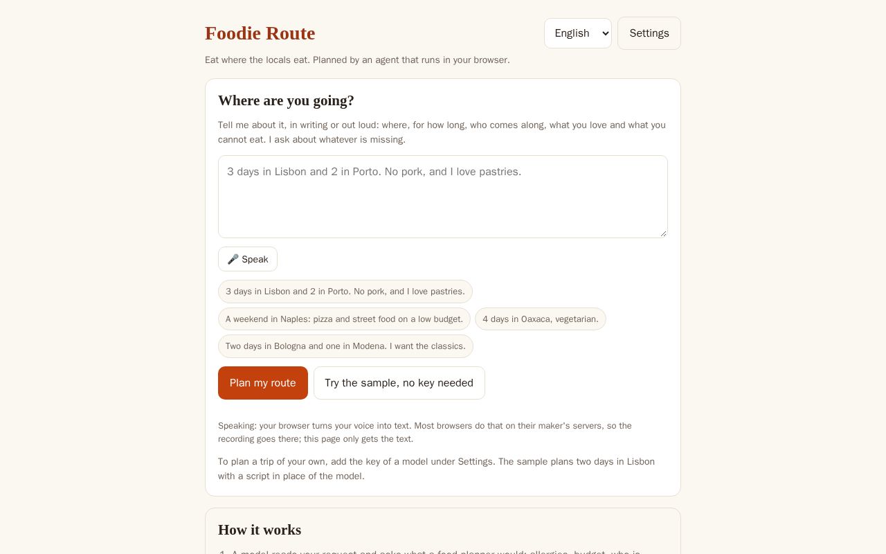 Preview of Telar Foodie
