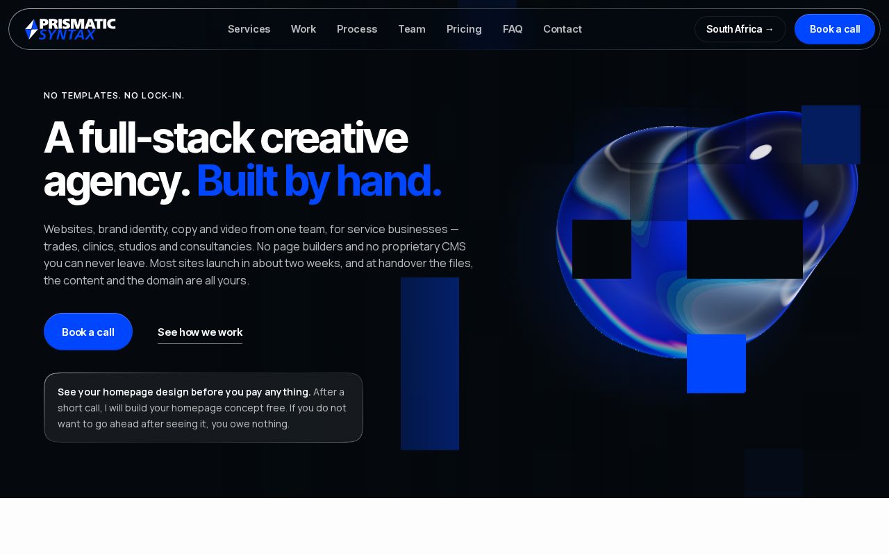 Preview of Prismatic Syntax Website