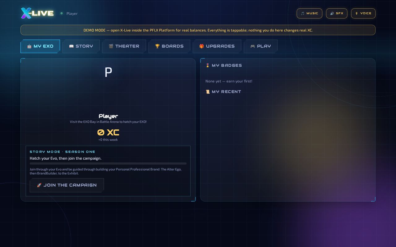 Preview of X Live