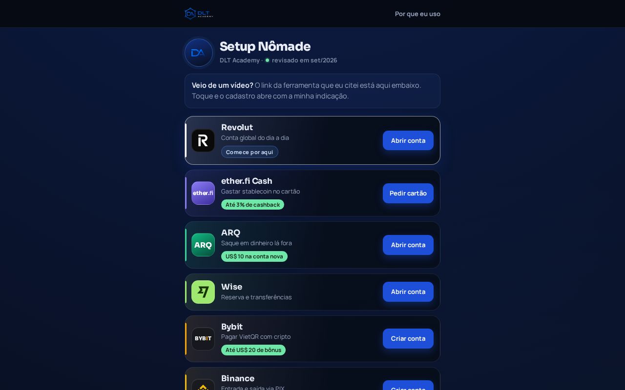 Preview of Setup Nomade
