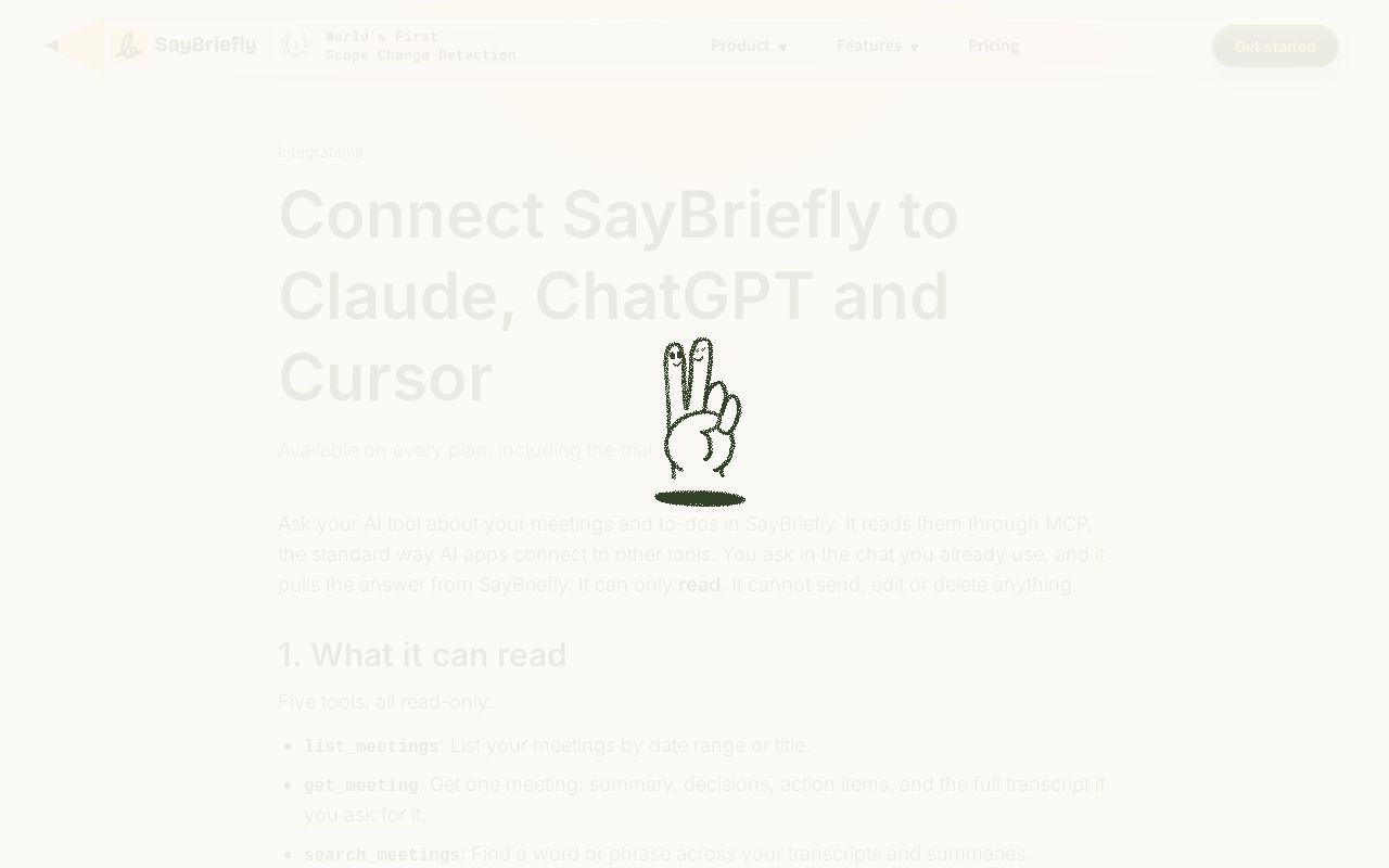 Preview of Saybriefly Mcp