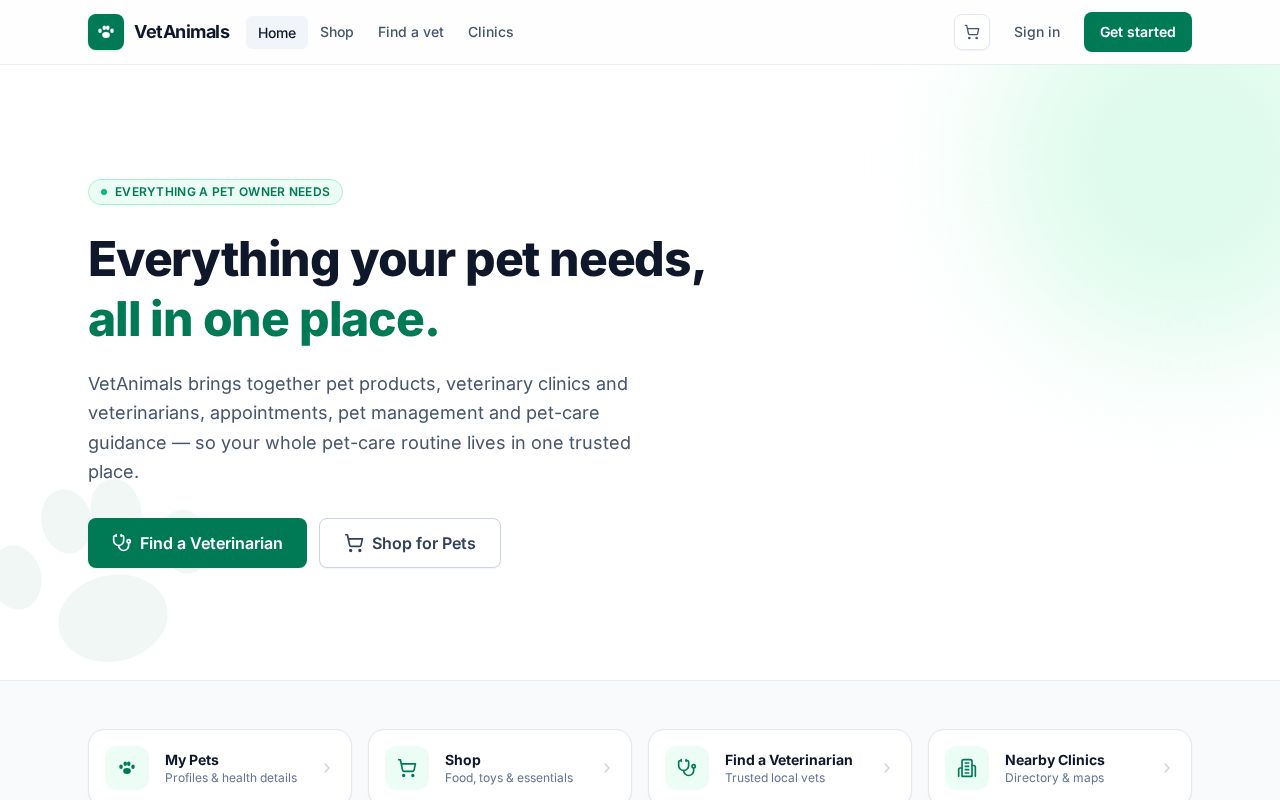 Preview of Vetanimals Mongodb