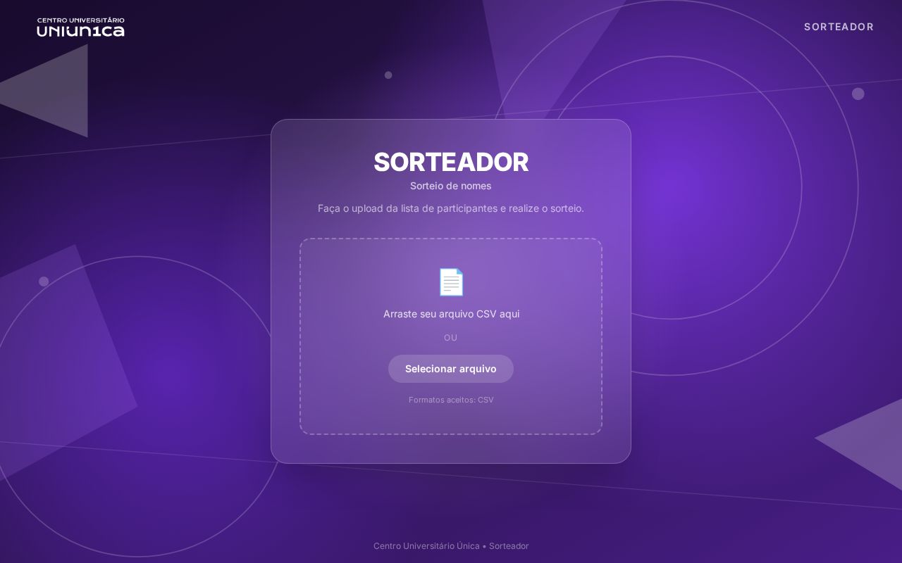 Preview of Sorteador Uniunica