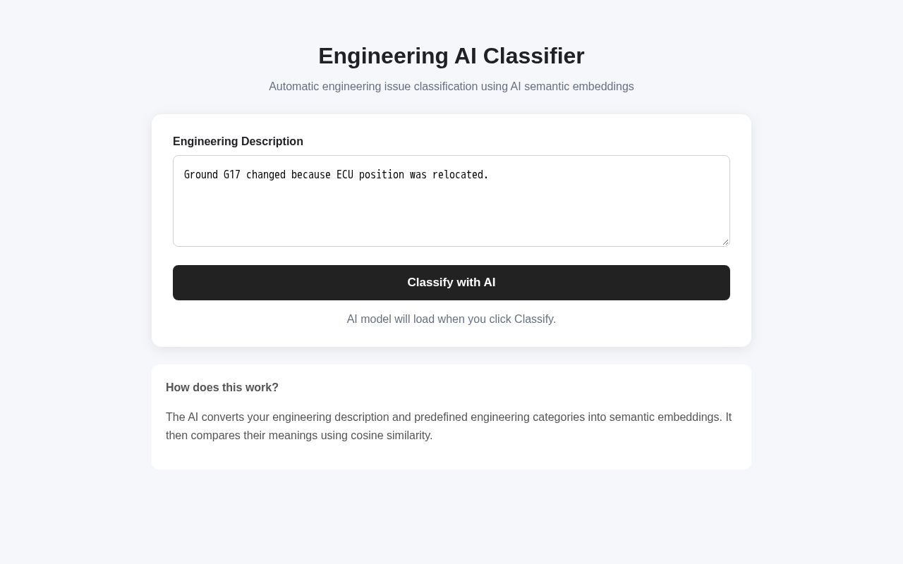 Preview of EngineeringTextClassifier