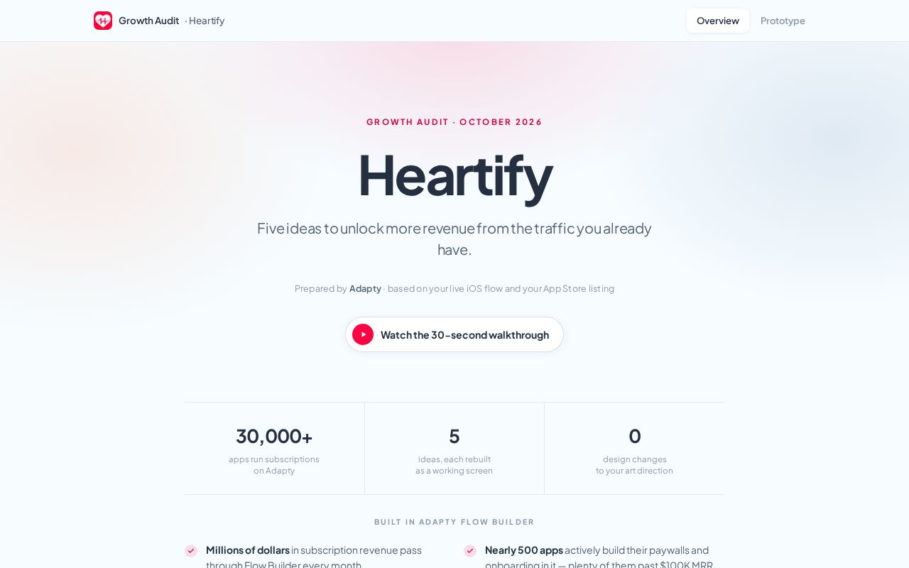 Preview of Heartify Flow Rebuild