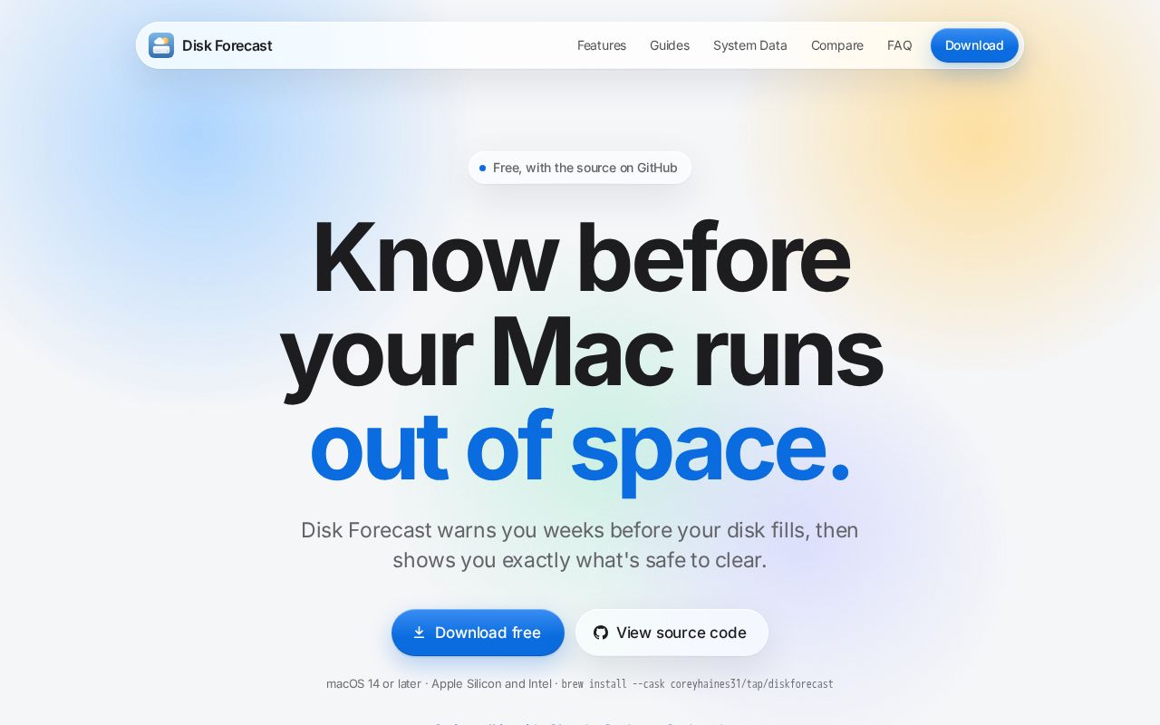 Preview of Diskforecast