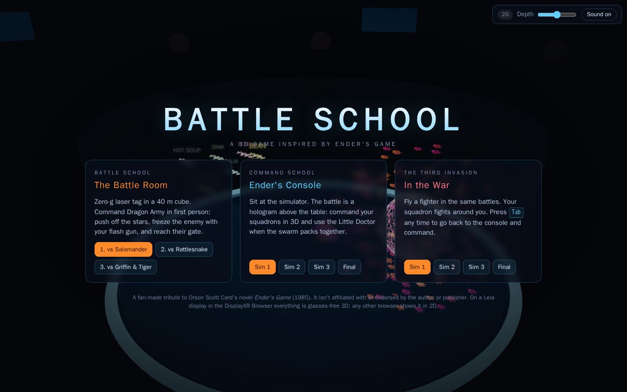 Preview of Displayxr Battle School