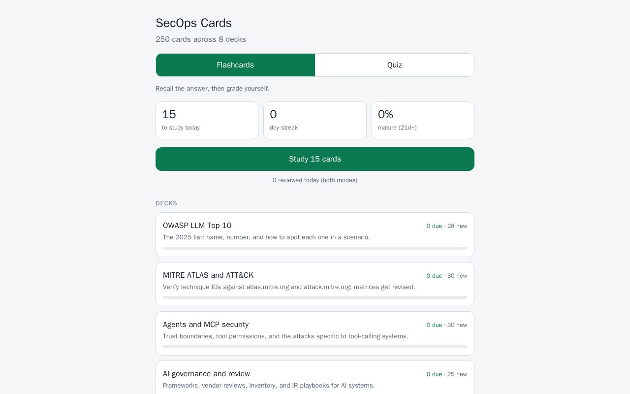 Preview of Secops Cards