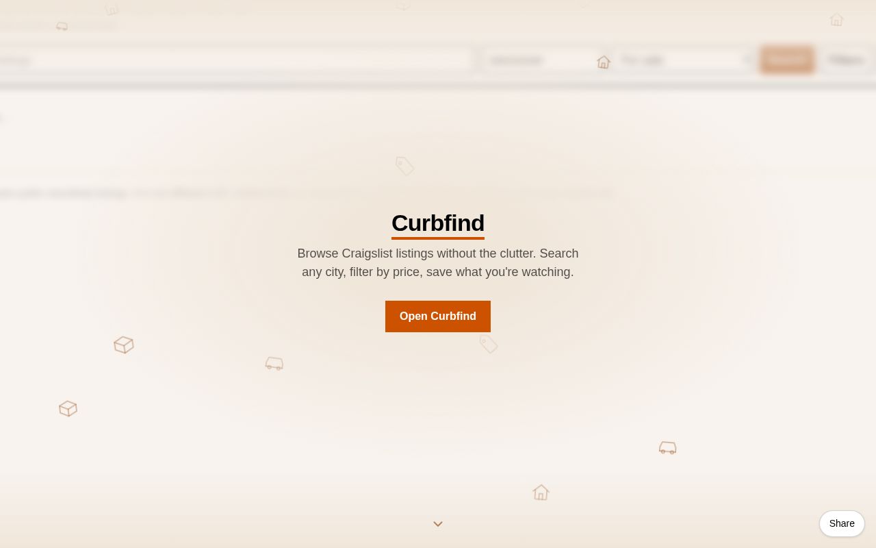 Preview of Craigslist classifieds browser