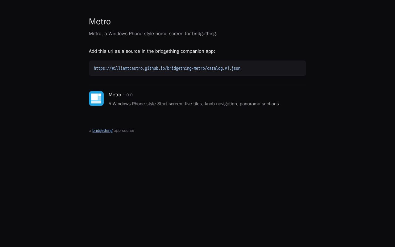Preview of Metro