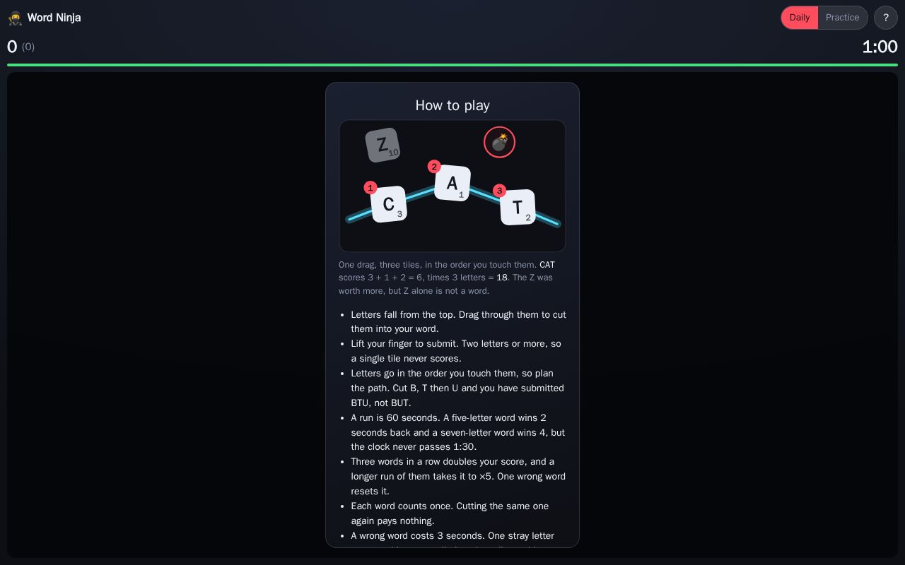 Preview of Word Ninja