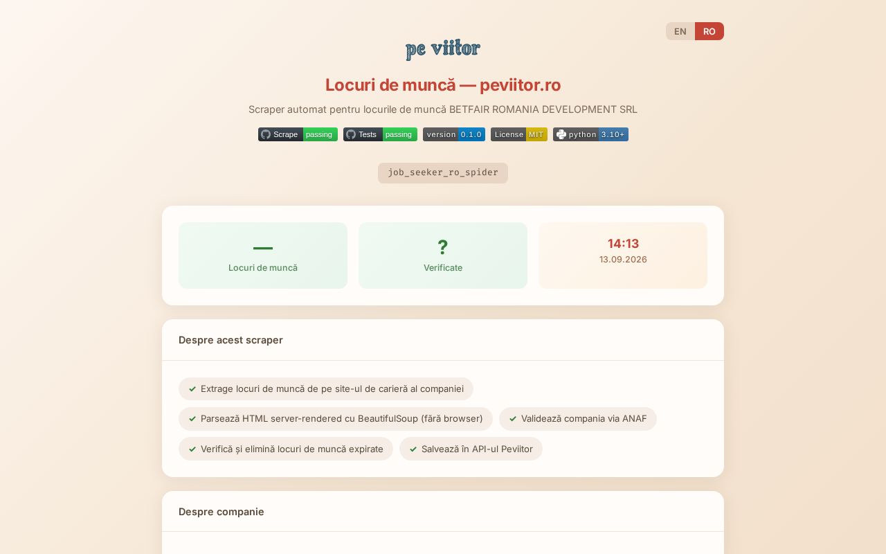 Preview of Betfair Scraper Py