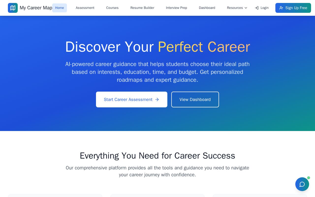 Preview of My Career Map