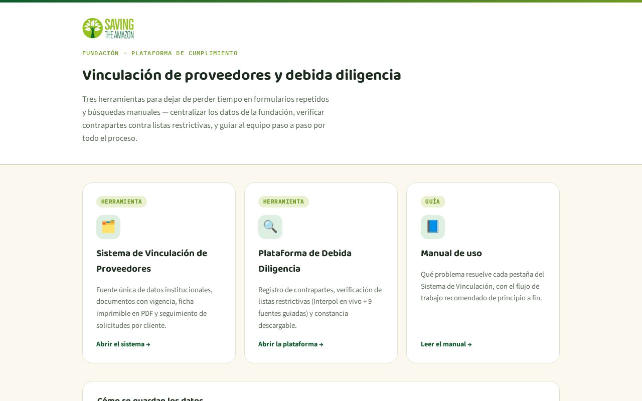 Preview of Plataforma de Cumplimiento