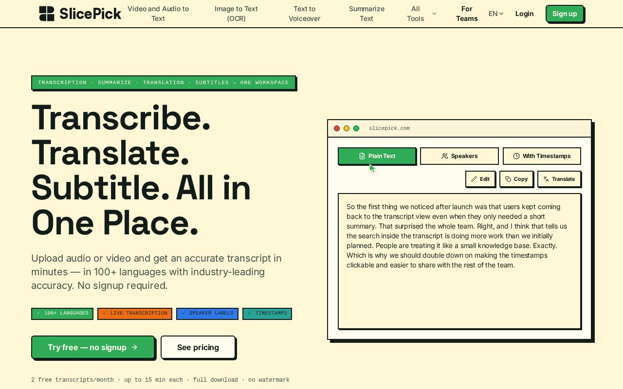 Preview of SlicePick