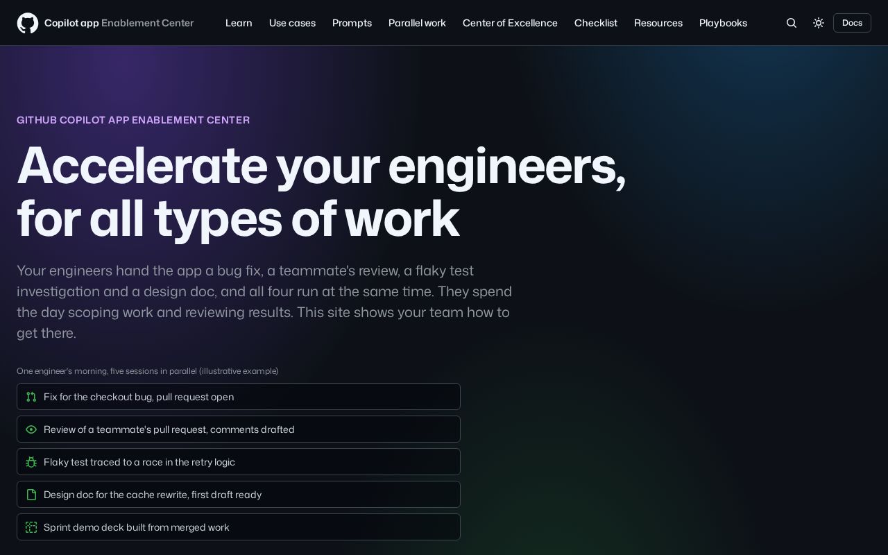 Preview of Copilot App Coe