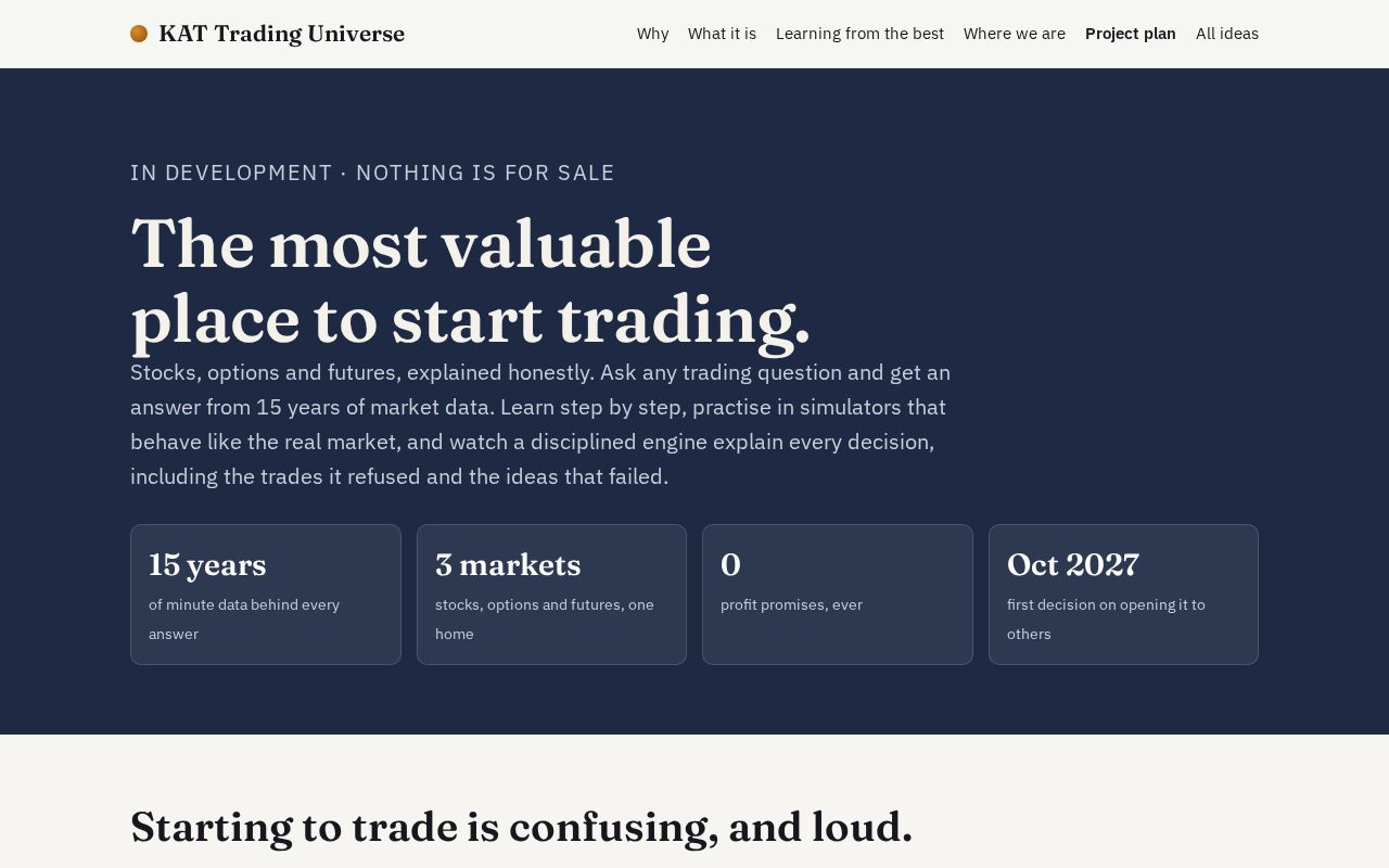 Preview of KAT Trading Universe