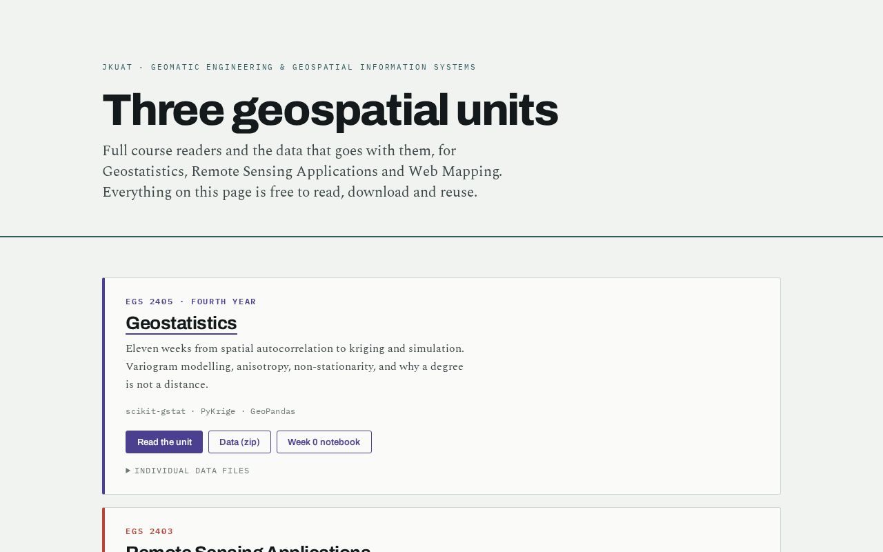 Preview of Jkuat Geospatial Teaching