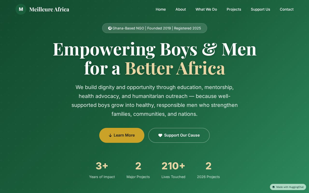Preview of Meilleure Africa - Empowering Boys and Men Across Africa