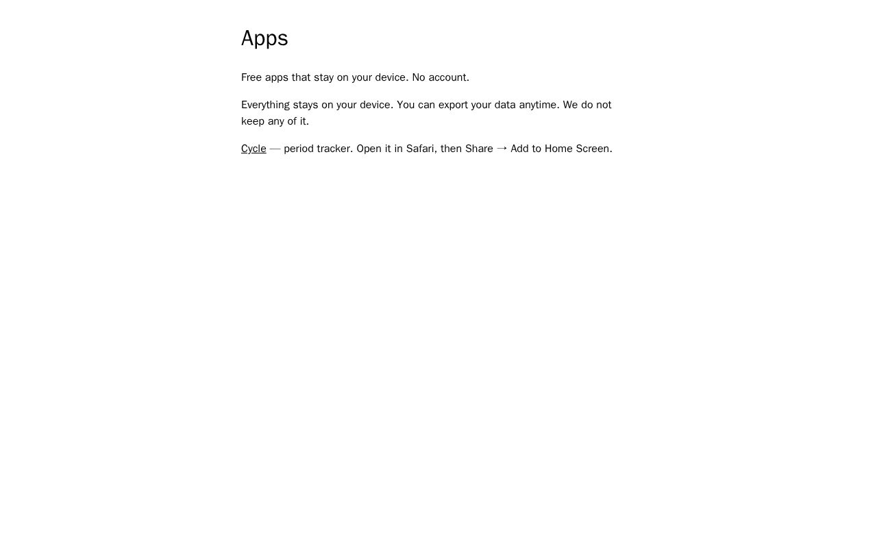 Preview of Local Fundamental Apps