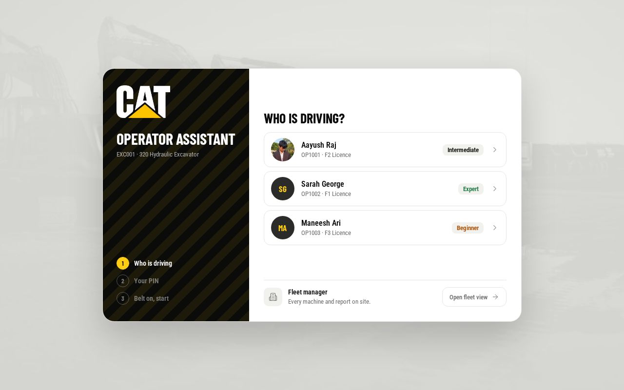 Preview of Cat Operator Assistant