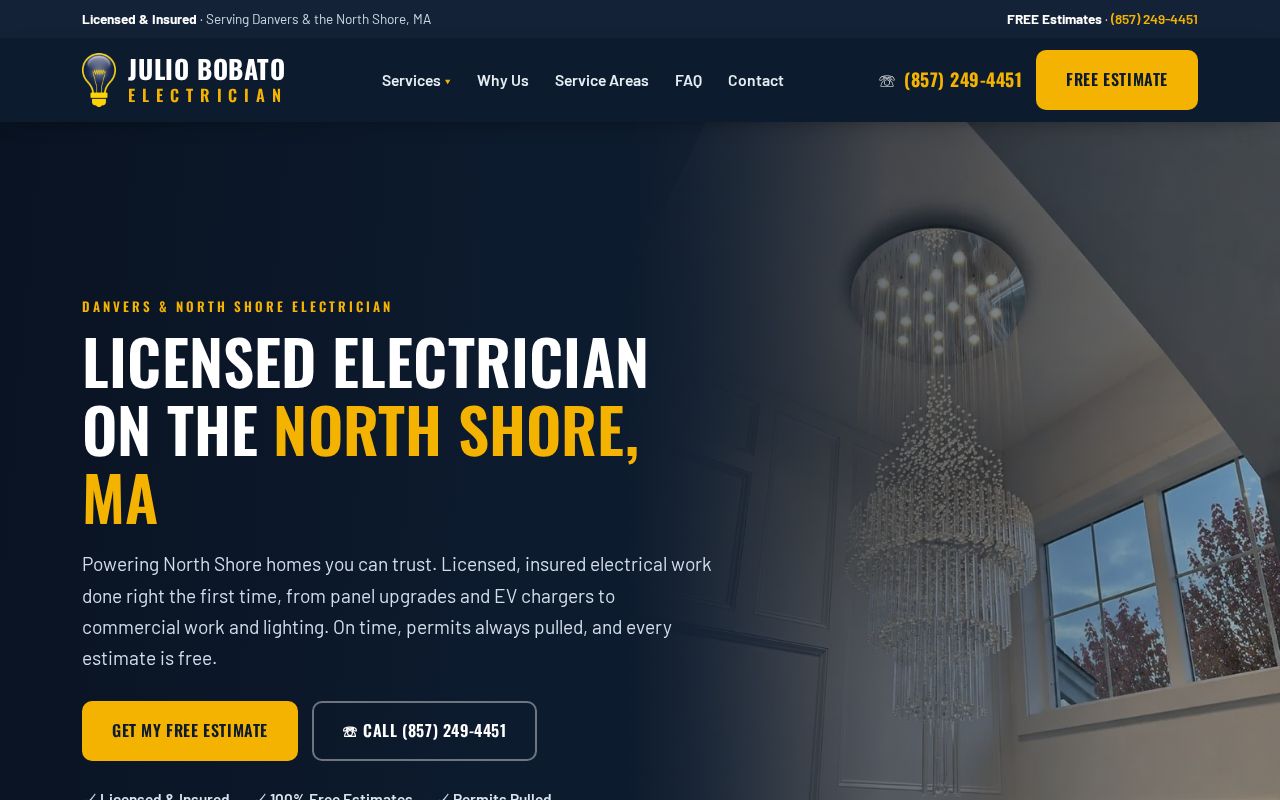 Preview of Licensed Electrician North Shore, MA