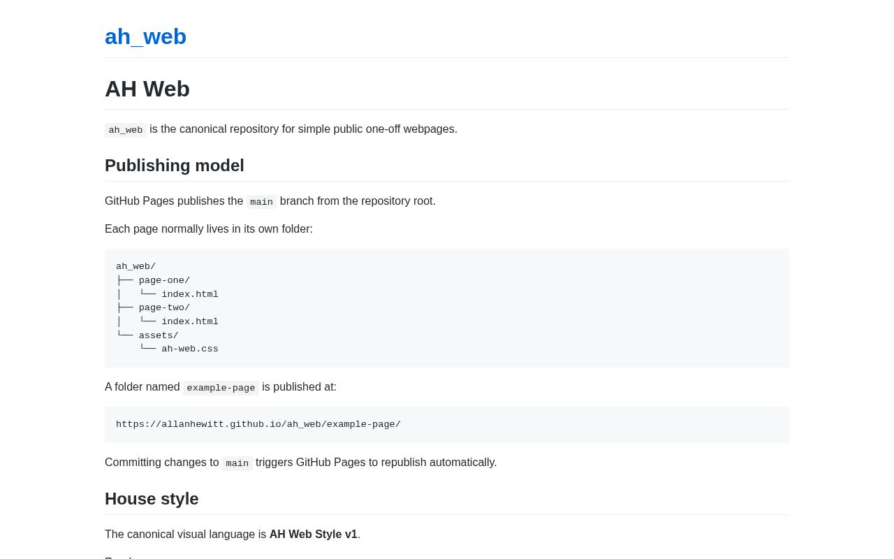 Preview of Ah Web