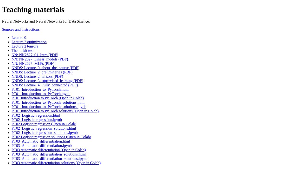 Preview of Teaching Materials