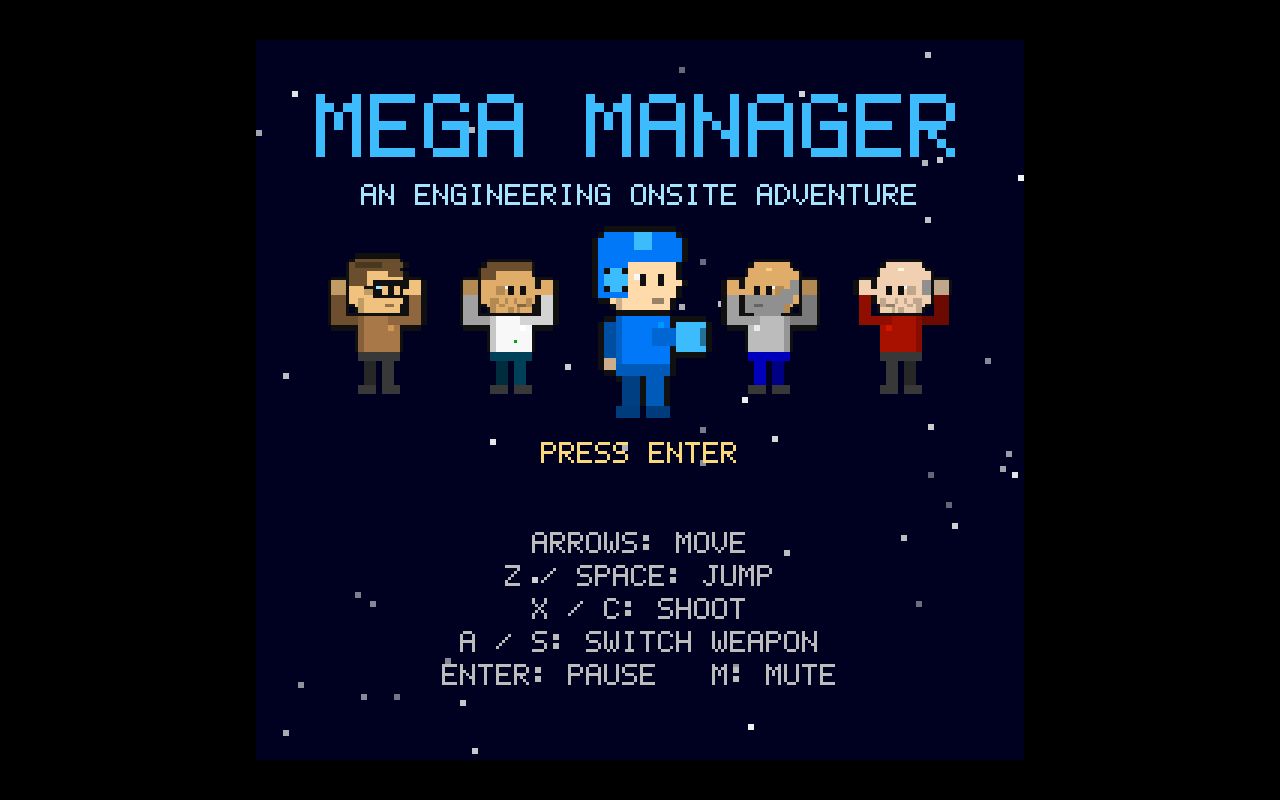 Preview of Mega Man-style boss rush starring our engineering managers
