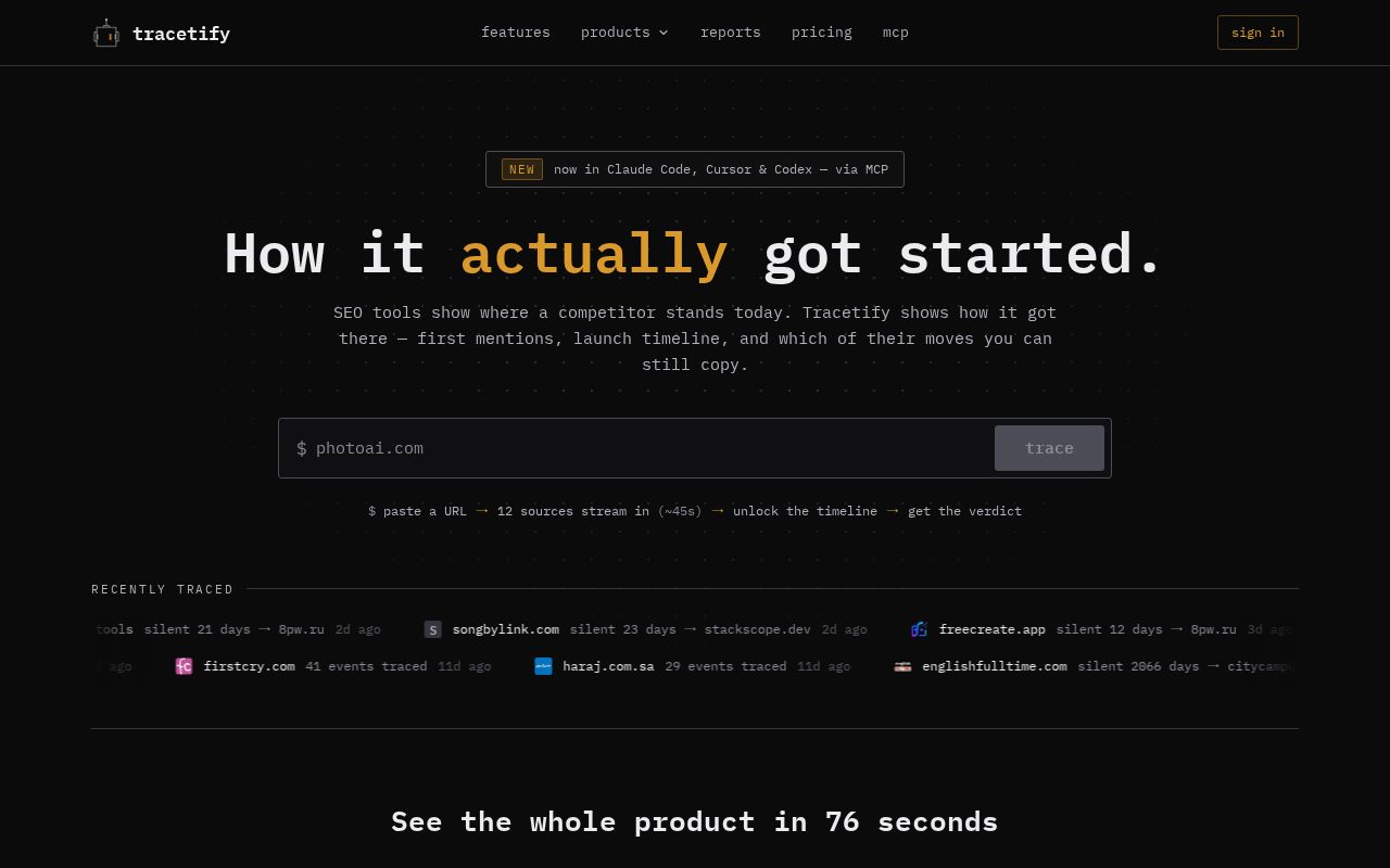 Preview of Tracetify
