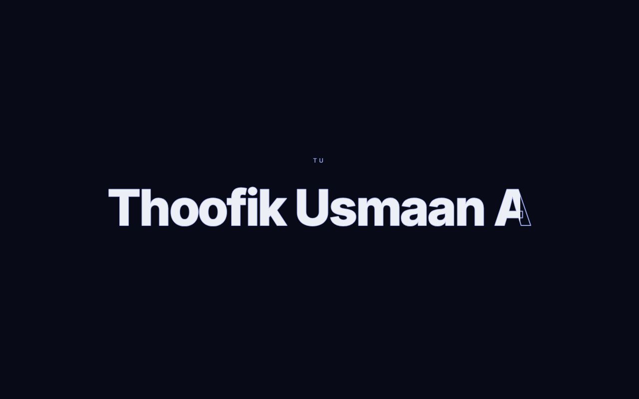 Preview of Portfolio of Thoofik Usmaan A