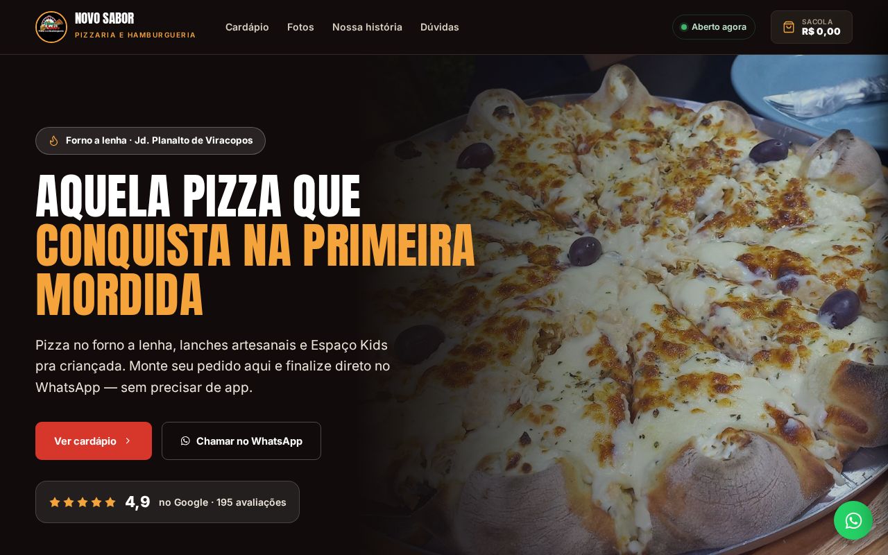 Preview of Novo Sabor Pizzaria Campinas