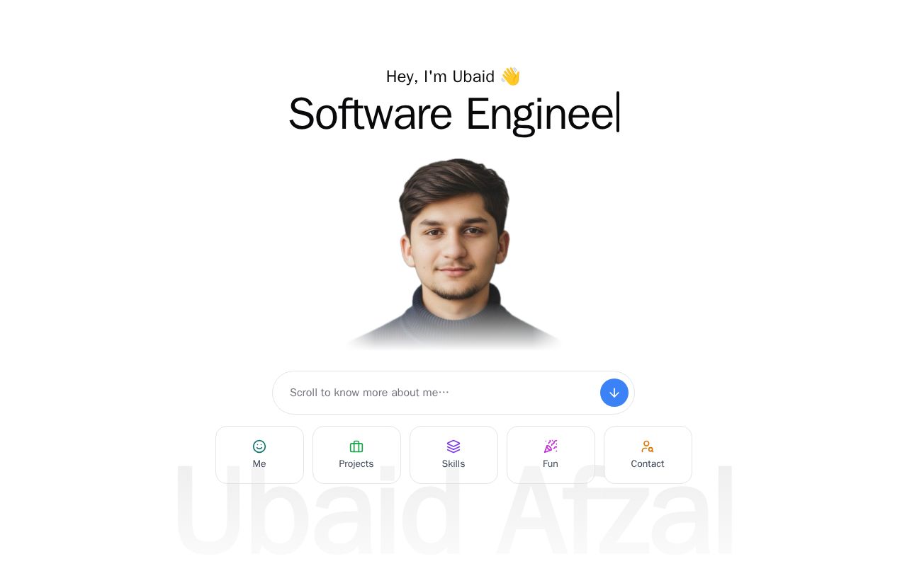 Preview of Ubaid Afzal