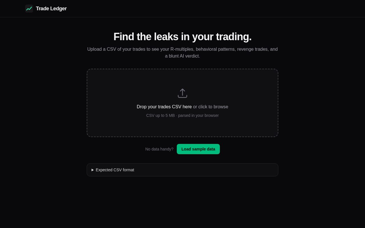 Preview of Trade Ledger
