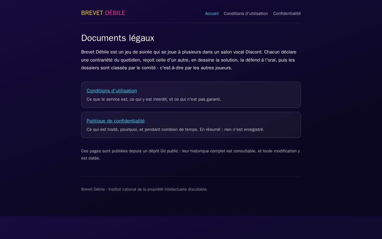 Preview of Brevet Debile Legal