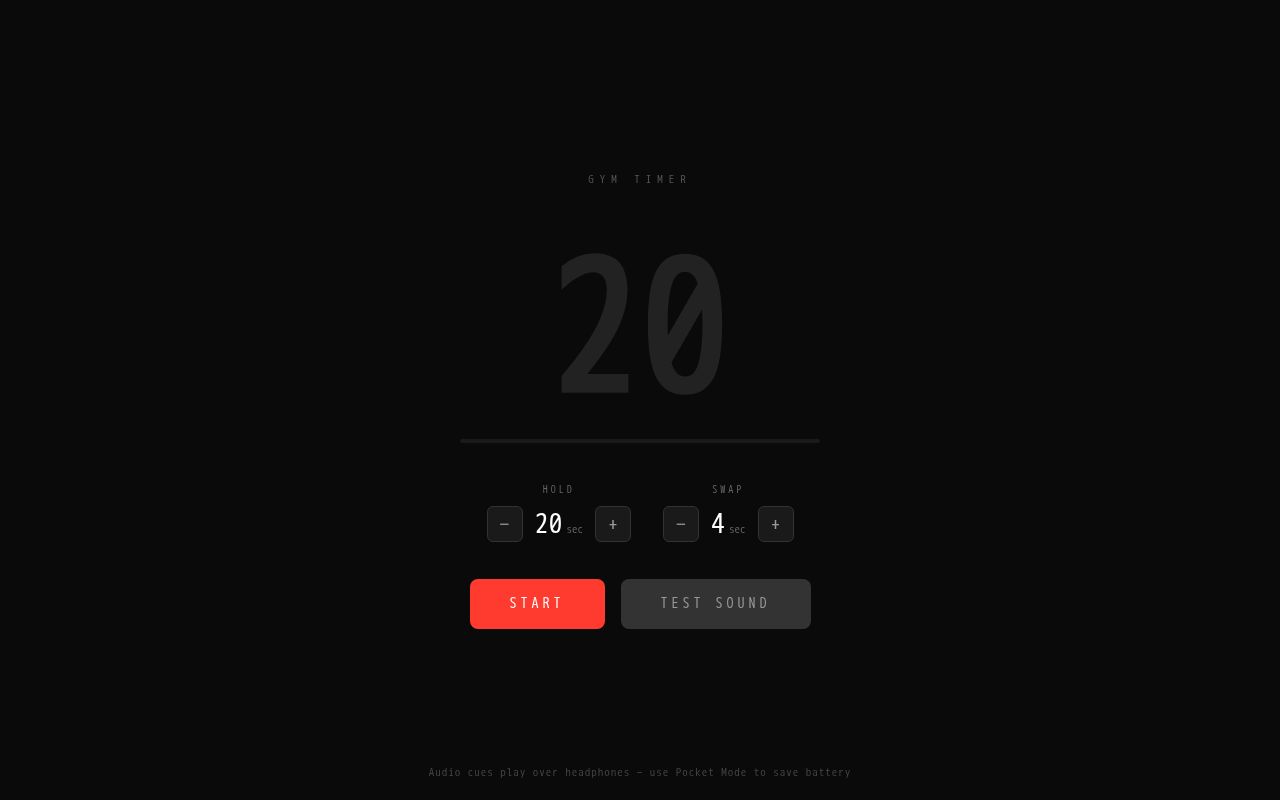 Preview of Gym Timer