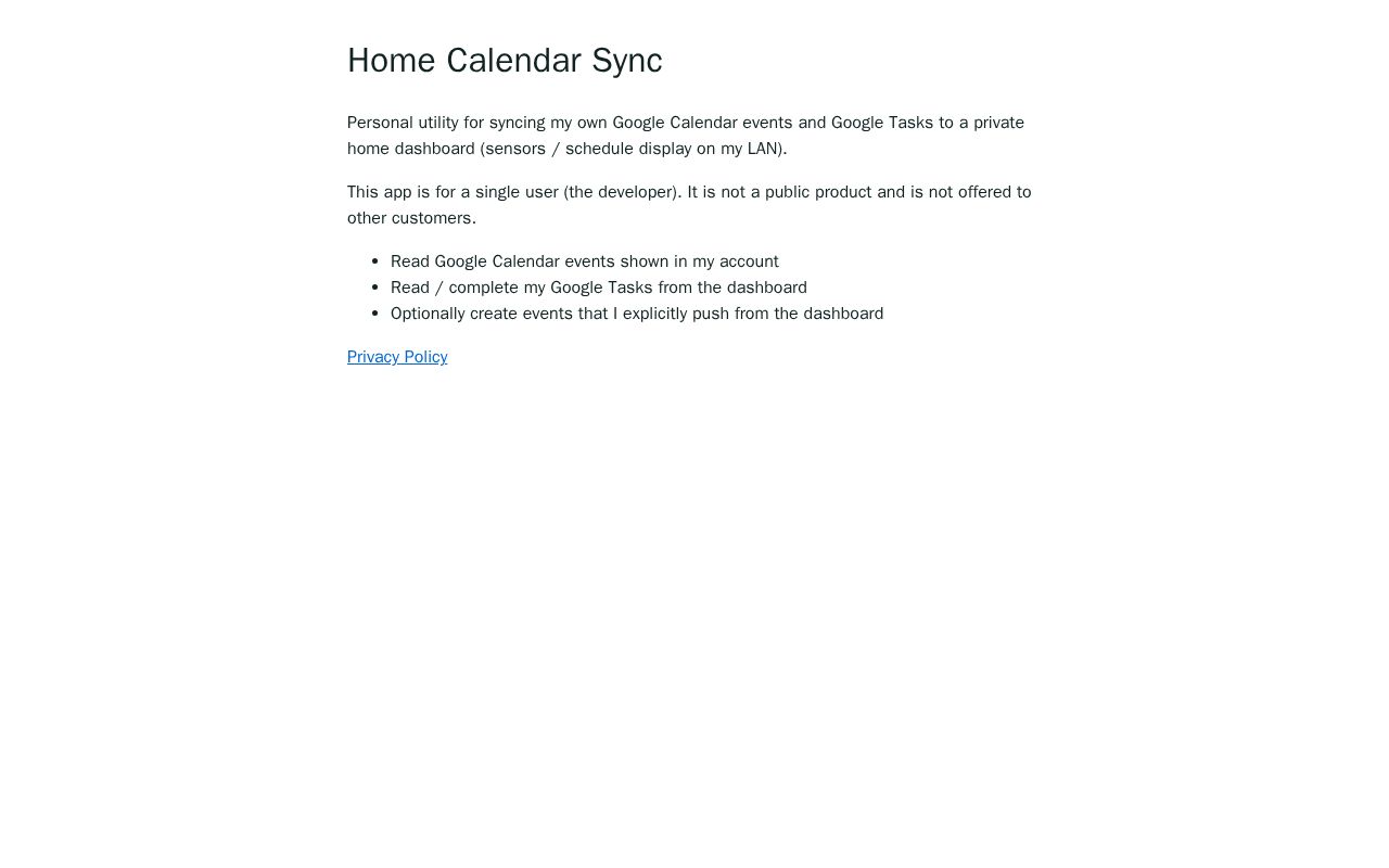 Preview of Oauth Privacy