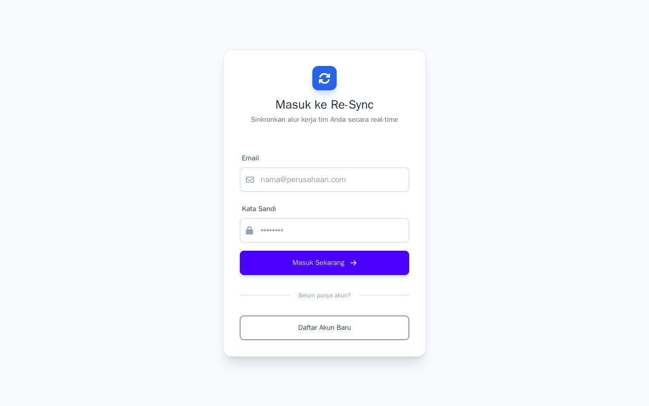 Preview of Re-Sync Management