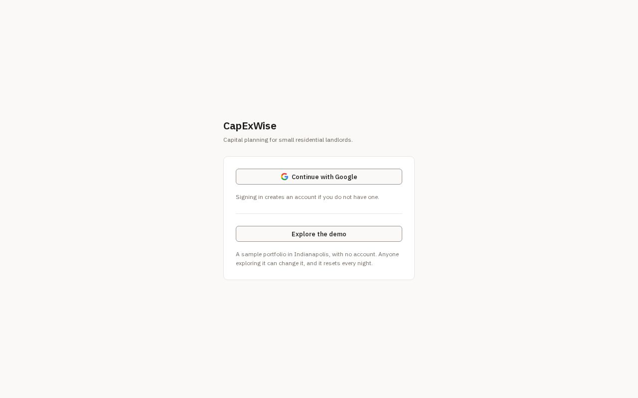 Preview of Capexwise