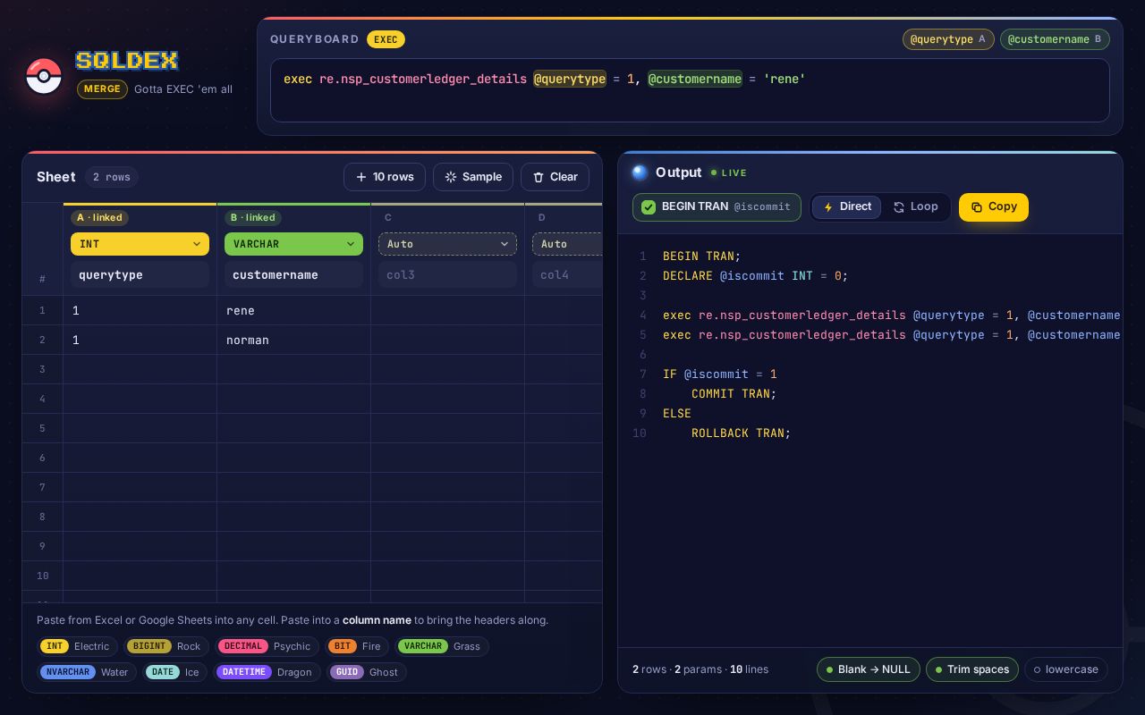 Preview of Sqldex Merge
